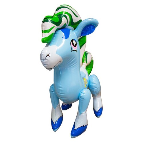 Inflable de Pony en Paquete de 12 Rosa y Azul