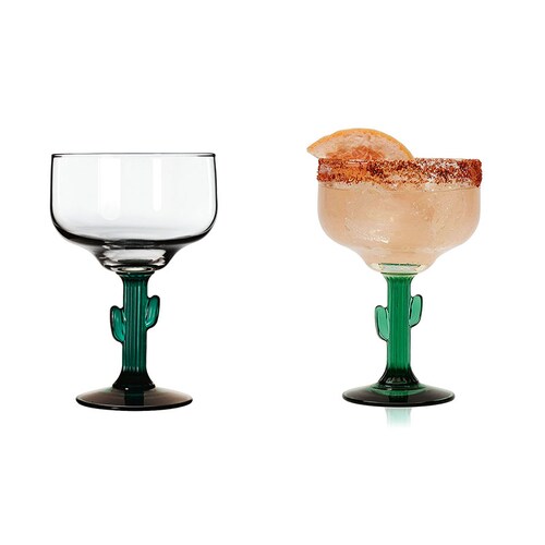 Copa Cactus Margarita - - Juego De 4 Vasos