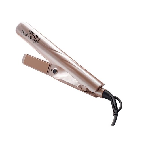 Plancha De Cabello Argan Timco  Ptor - Dorado