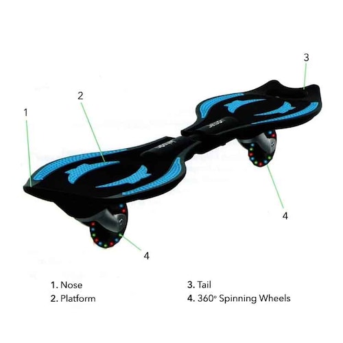 Waveboard Patineta De 2 Ruedas Shredx Jetson