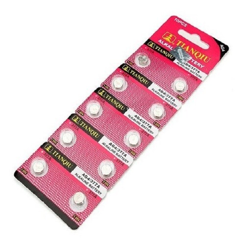 Blister 10 Baterias Pilas Para Reloj Estandar Ag4 Lr626 377a