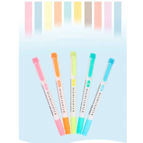 Resaltadores Mildliner Fluorescentes Doble Punta Con 25 Pzas