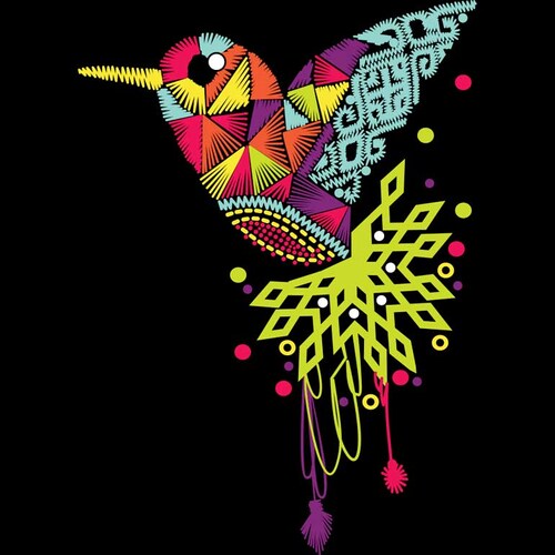 Playera dama - Colibrí Tejido AxoloTee.