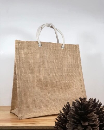 Bolsa Ecologica de Yute y Asa de Algodón 30 x 30 cm