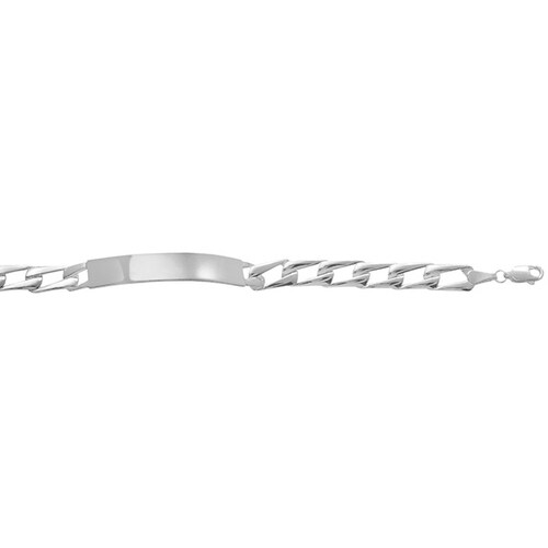 Esclava para Dama Troquelada Angosta de 18cm en Plata .925