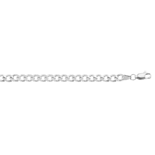 Pulsera Barbada de 18cm en Plata .925 