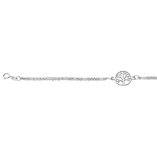 Pulsera Árbol de la Vida de 18cm en Plata .925 