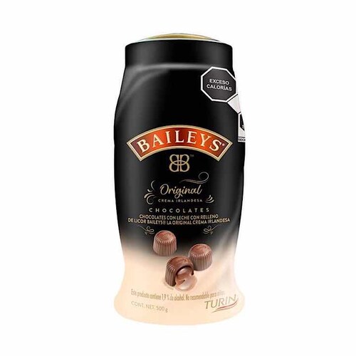 Chocolates Turín Rellenos de Crema Irlandesa Baileys 500g (Presentación puede variar)