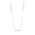 Gargantilla Infinito Liso con Circonias de 45cm en Plata .925