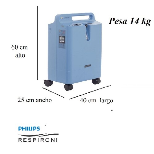 concentrador de oxigeno everflo respironics 5 litros  OPI + oximetro pulso
