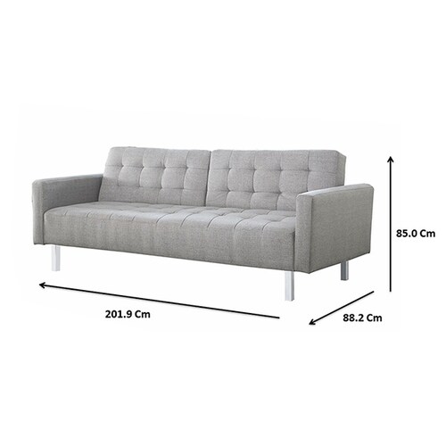 Sofá cama color gris claro- Coaster 505616