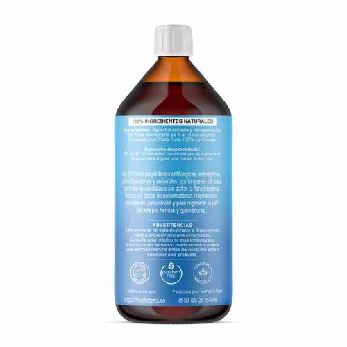 Desinfectante Antiséptico Plata Coloidal 30ppm 6 Litros