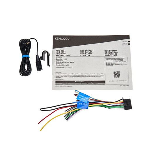 Autoestéreo Bluetooth Reproductor de CD Kenwood KDC-BT378U - Negro