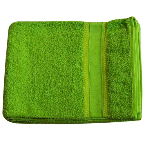 Paquete de 4 Toallas de Baño Completo 100% Algodón "Cenefa Europea Limón"