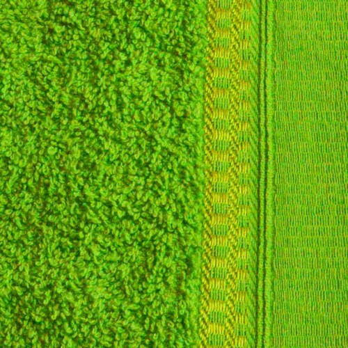 Paquete de 4 Toallas de Baño Completo 100% Algodón "Cenefa Europea Limón"