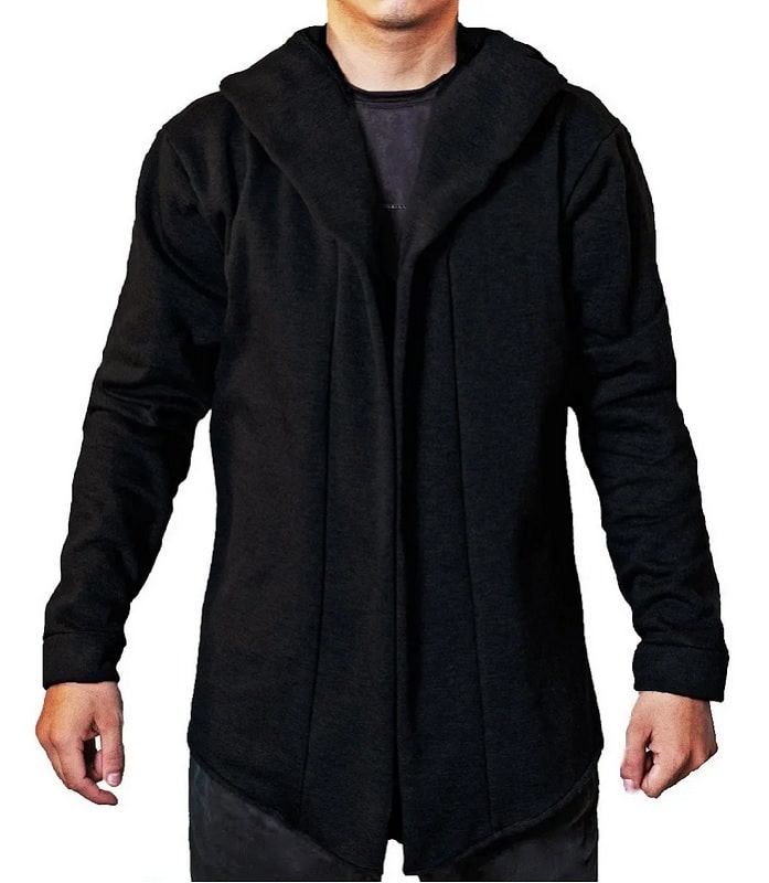 Sueter de Hombre Cardigan Manga Larga con Gorro