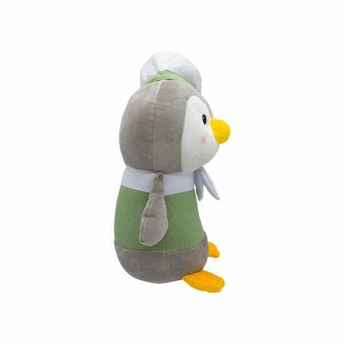 Pingüino De Peluche Kawaii Disfrazado de Marinero Color Verde con Gorrito