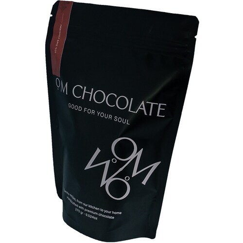 Chocolate Om, Bolsa con 18 Trufas Artesanales Hechos a Mano, 65% Chocolate Amargo, 270 Gramos