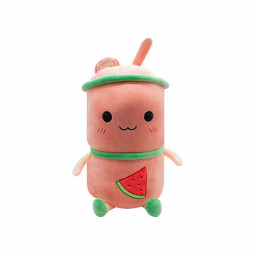 Peluche de Vaso de Malteada de Sandia Color Rojo Kawaii