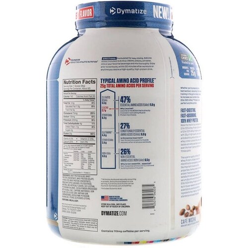 PROTEINA  ELITE WHEY  DYMATIZE 63 SERV SABOR CAFE MOCHA 