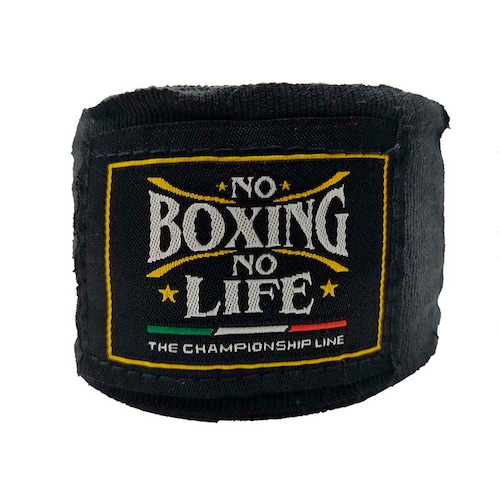 2 Vendas Elásticas De Box - No Boxing No Life ( Negro )