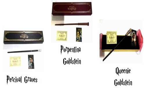 Varitas Harry Potter Con Estuche + Sticker Platinum + Ticket