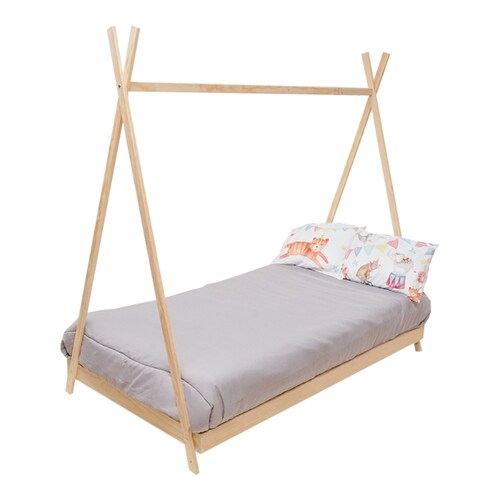 Cama Teepee Individual Base Cama Nórdica Tipi Montessori