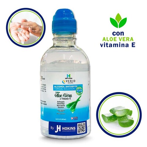 Gel Antibacterial Desinfectante Sanitizante  de Manos By Jh Hokins 70% Alcohol 12 Piezas/Pack   250ml 