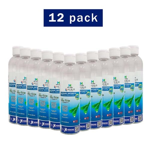 Gel Antibacterial Desinfectante Sanitizante  de Manos By Jh Hokins 70% Alcohol 12 Piezas/Pack   250ml 