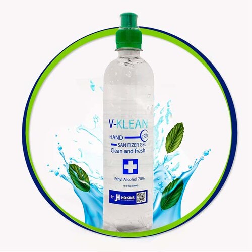 Gel Antibacterial Desinfectante Sanitizante  de Manos By Jh Hokins 70% Alcohol 12 Piezas/Pack  500ml