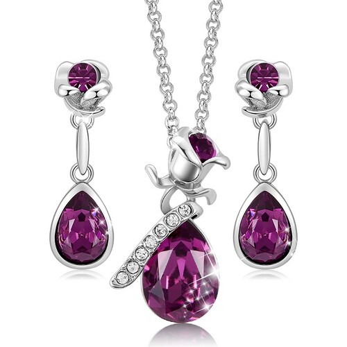 regalo cumpleaños 10 de mayo dia de las madres mama novia esposa graduación 14 de febrero conjunto de joyas elegante