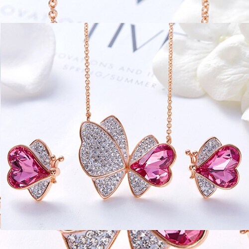 regalo cumpleaños 10 de mayo dia de las madres mama novia esposa graduación 14 de febrero conjunto de joyas elegante