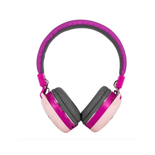 AUDIFONOS INALAMBRICOS EN FORMA DE GATO COLOR ROSA