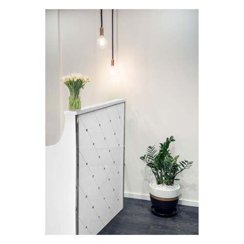 Mueble Recepcion Estetica Peluqueria Barberia Escritorio Blanco