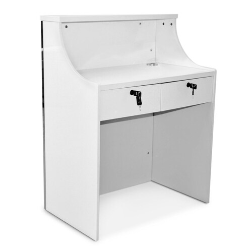 Mueble Recepcion Estetica Peluqueria Barberia Escritorio Blanco