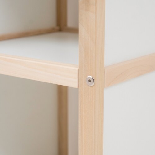 Cubo Triple Montessori De Madera Estante Librero Organizador