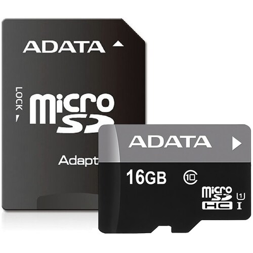 Memoria Micro SD 16GB Premier Pro 30 MB/s 10 MB/s Negro Gris Cel Tableta Adaptador PC Lap Fotos