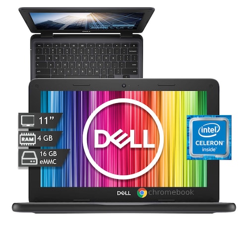 Laptop Dell 11 Intel Celeron doble núcleo 16gb Emmc  4gb Ram Chrome Os