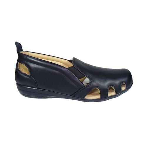 Calzado Dama Suave de Piel de Borrego, Zapato Cómodo y Descanso, Pie diabético, Madame Comfort M511
