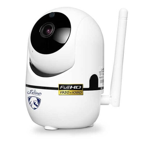 Camara Wifi Ip Full Hd Seguimiento Seguridad Vigilancia App Negro Inalambrica Altavoz Vision Nocturna Alarma Microfono Espia Blanco