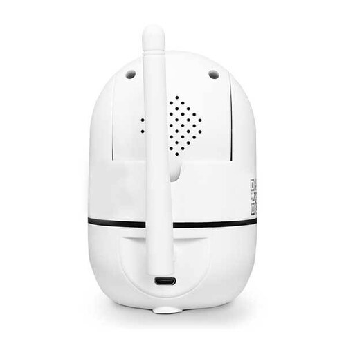 Camara Wifi Ip Full Hd Seguimiento Seguridad Vigilancia App Negro Inalambrica Altavoz Vision Nocturna Alarma Microfono Espia Blanco