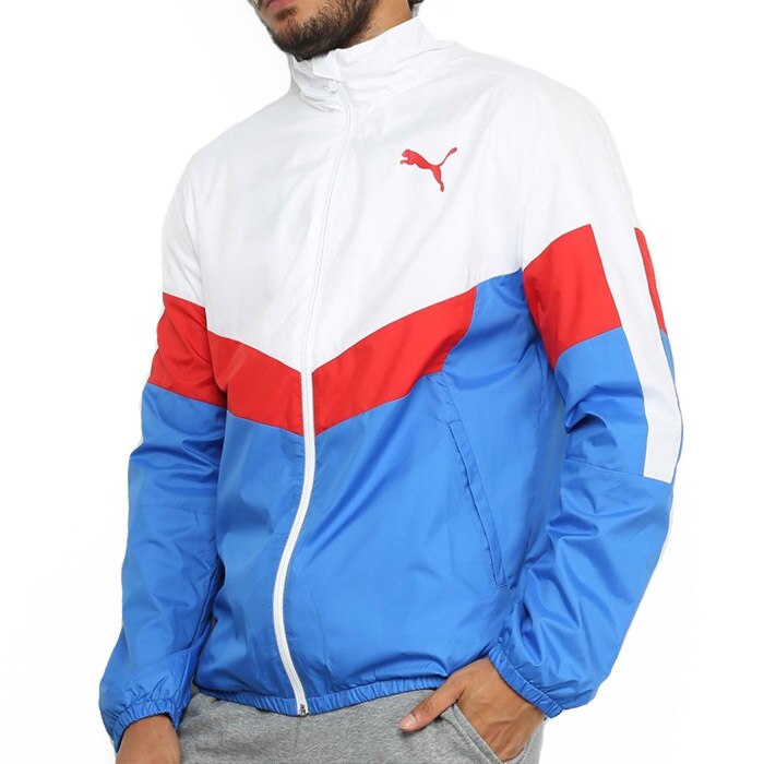 Chamarra puma azul online hombre