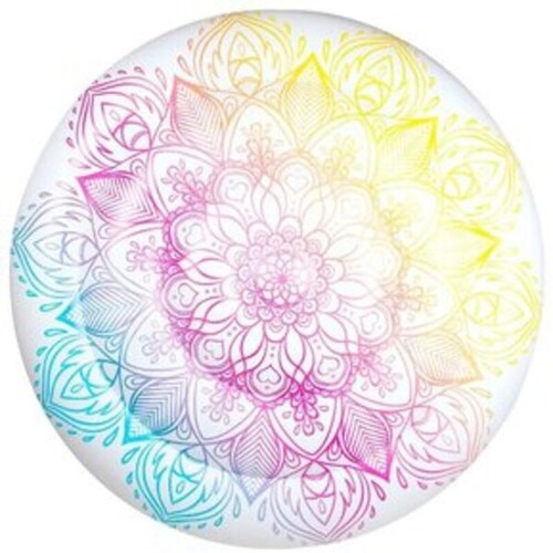 Salvavidas Inflable De Mandala + 6 Portavasos De Unicornio Multicolor