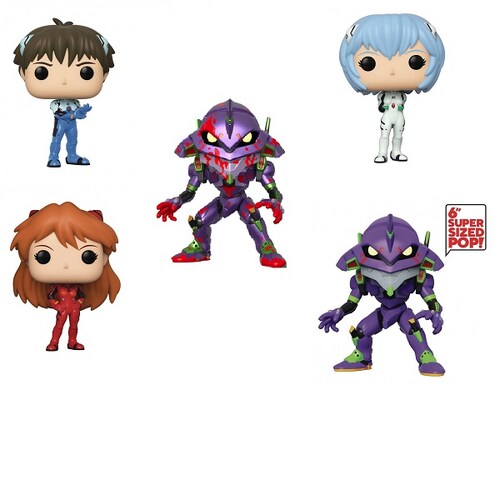Funko Pop Set Evangelion 5 Piezas