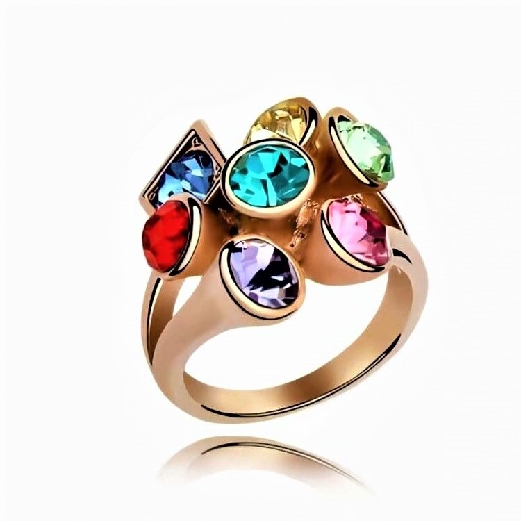 Anillo multicolor hot sale