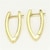 Aretes Triangulo Baño de Oro de 14 Kts INCLUYE Caja Para Regalo Farcelli Jewelry