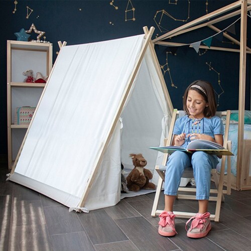 CASITA TEEPEE BLANCA TIENDA INFANTIL TIPI PARA NIÑOS