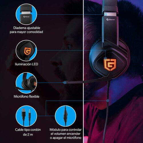 Audífonos 3,5 mm para Gamers