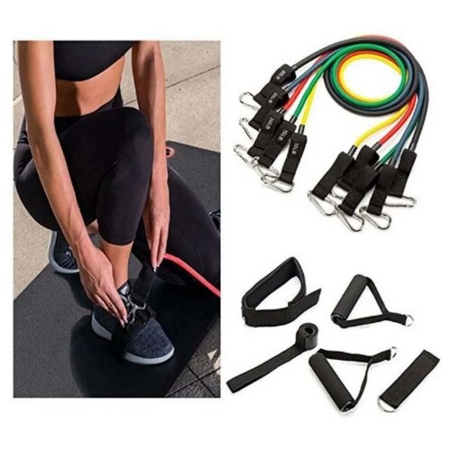Kit 5 Ligas Resistencia Entrenamiento Bandas Crossfit Gym