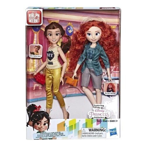 Bella y Merida - Set 2 Princesas Disney - Ralph Wifi